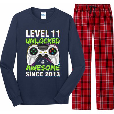 Level 11 Unlocked Awesome Since 2013 11th Birthday Gaming Long Sleeve Pajama Set