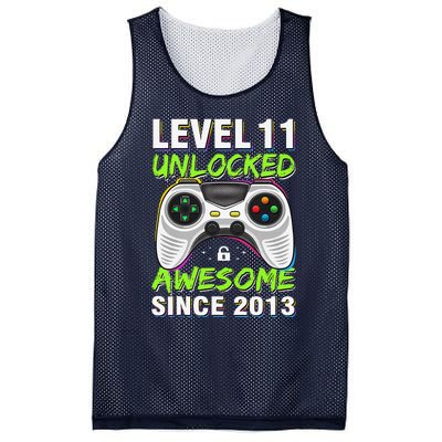 Level 11 Unlocked Awesome Since 2013 11th Birthday Gaming Mesh Reversible Basketball Jersey Tank