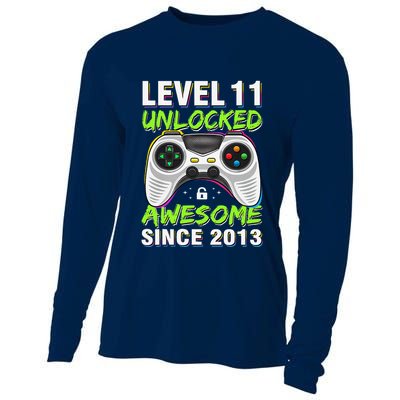 Level 11 Unlocked Awesome Since 2013 11th Birthday Gaming Cooling Performance Long Sleeve Crew