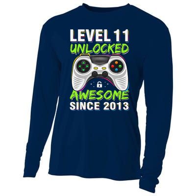 Level 11 Unlocked Awesome Since 2013 11th Birthday Gaming Cooling Performance Long Sleeve Crew