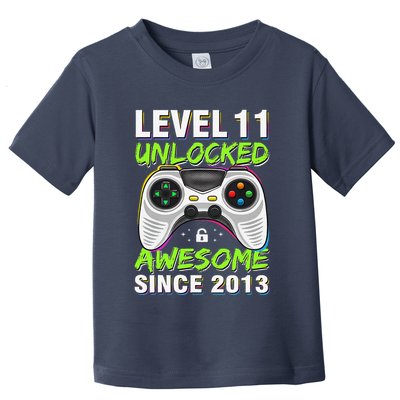 Level 11 Unlocked Awesome Since 2013 11th Birthday Gaming Toddler T-Shirt