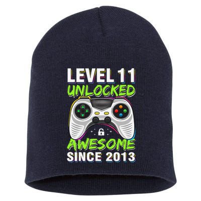 Level 11 Unlocked Awesome Since 2013 11th Birthday Gaming Short Acrylic Beanie