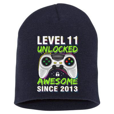 Level 11 Unlocked Awesome Since 2013 11th Birthday Gaming Short Acrylic Beanie