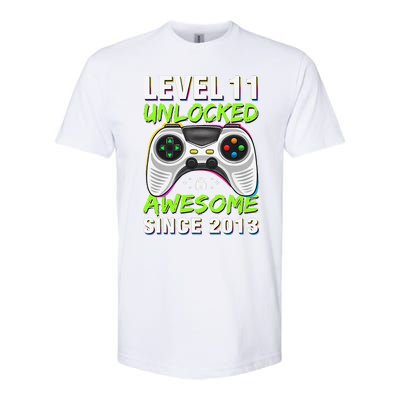 Level 11 Unlocked Awesome Since 2013 11th Birthday Gaming Softstyle CVC T-Shirt