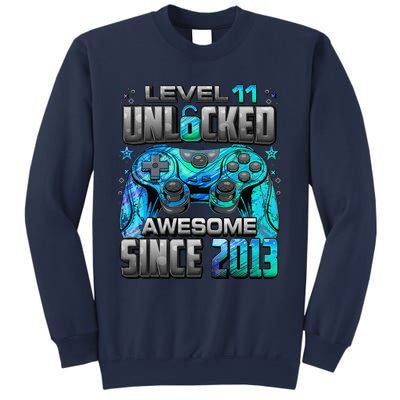 Level 11 Unlocked Awesome Since 2013 11th Birthday Gaming Sweatshirt