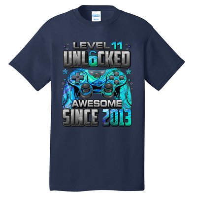 Level 11 Unlocked Awesome Since 2013 11th Birthday Gaming Tall T-Shirt