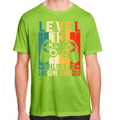 Level 13 Unlocked Awesome Since 2010 13th Birthday Gamer Gift Adult ChromaSoft Performance T-Shirt