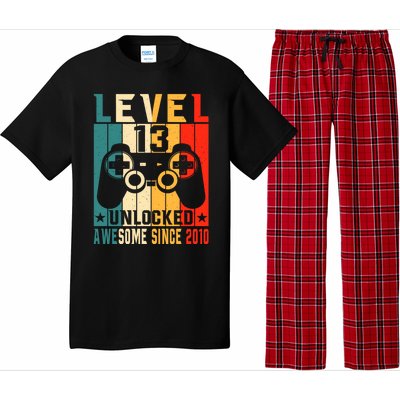 Level 13 Unlocked Awesome Since 2010 13th Birthday Gamer Gift Pajama Set