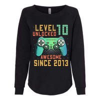 Level 10 Unlocked 10th Birthday 10 Year Old Boy Gifts Gamer Womens California Wash Sweatshirt