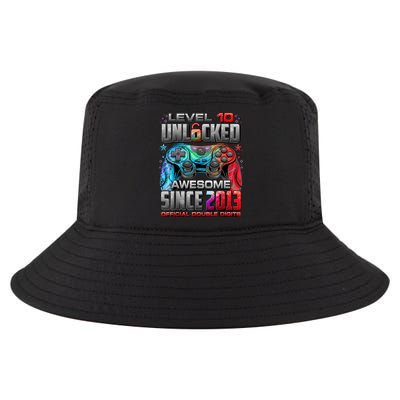 Level 10 Unlocked Awesome Since 2013 10th Birthday Gaming Cool Comfort Performance Bucket Hat