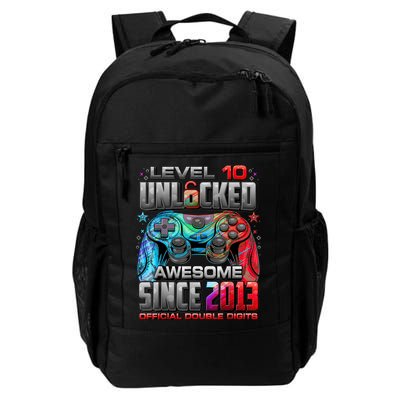 Level 10 Unlocked Awesome Since 2013 10th Birthday Gaming Backpack