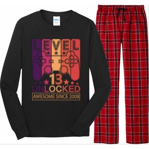 Level 13 Unlocked Birthday Gamer Cute Gift Long Sleeve Pajama Set