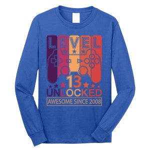 Level 13 Unlocked Birthday Gamer Cute Gift Long Sleeve Shirt