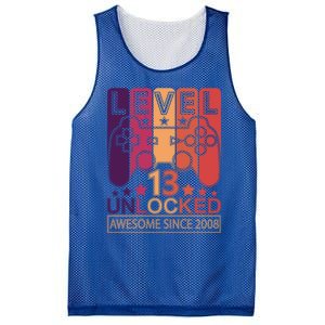 Level 13 Unlocked Birthday Gamer Cute Gift Mesh Reversible Basketball Jersey Tank