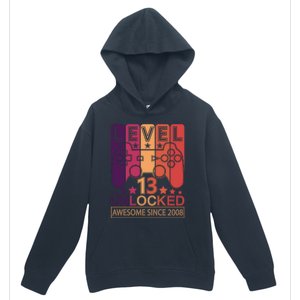 Level 13 Unlocked Birthday Gamer Cute Gift Urban Pullover Hoodie