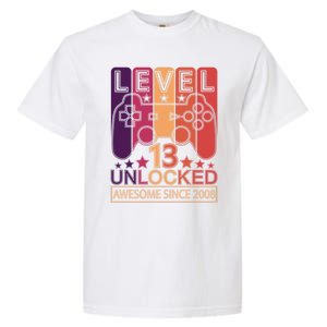 Level 13 Unlocked Birthday Gamer Cute Gift Garment-Dyed Heavyweight T-Shirt