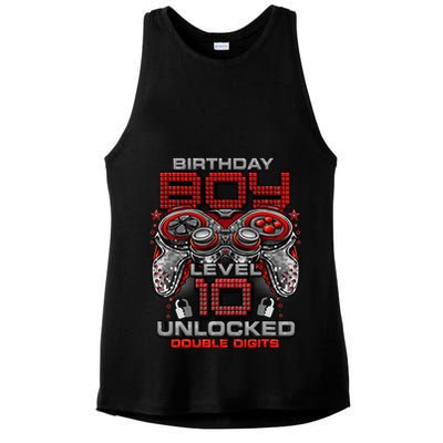 Level 10 Unlocked Awesome Since 2013 10th Birthday Gaming Ladies PosiCharge Tri-Blend Wicking Tank