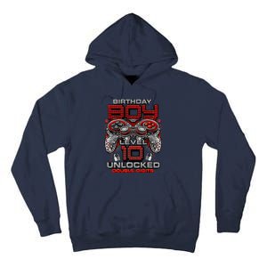 Level 10 Unlocked Awesome Since 2013 10th Birthday Gaming Tall Hoodie