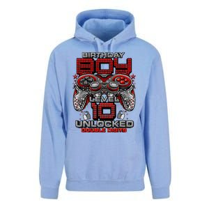 Level 10 Unlocked Awesome Since 2013 10th Birthday Gaming Unisex Surf Hoodie