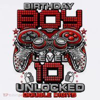 Level 10 Unlocked Awesome Since 2013 10th Birthday Gaming T-Shirt