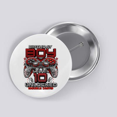 Level 10 Unlocked Awesome Since 2013 10th Birthday Gaming Button