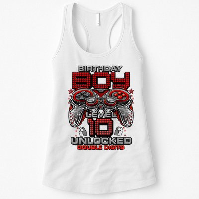 Level 10 Unlocked Awesome Since 2013 10th Birthday Gaming Womens Tank Top