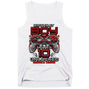 Level 10 Unlocked Awesome Since 2013 10th Birthday Gaming Tank Top