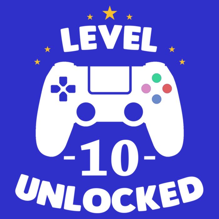 Level 10 Unlocked Video Games 10th Birthday Party Gift Idea Gift Baby Bodysuit