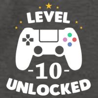Level 10 Unlocked Video Games 10th Birthday Party Gift Idea Gift Vector Backpack