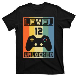 Level 12 Unlocked Video Gamer 12th Birthday Gaming Gift T-Shirt