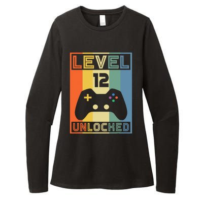 Level 12 Unlocked Video Gamer 12th Birthday Gaming Gift Womens CVC Long Sleeve Shirt