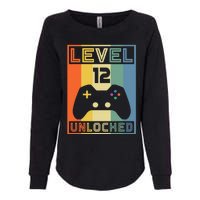 Level 12 Unlocked Video Gamer 12th Birthday Gaming Gift Womens California Wash Sweatshirt