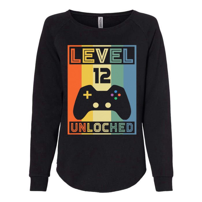 Level 12 Unlocked Video Gamer 12th Birthday Gaming Gift Womens California Wash Sweatshirt