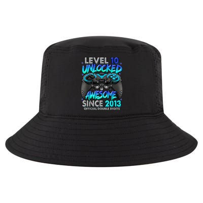 Level 10 Unlocked Awesome Since 2013 10th Birthday Gaming Cool Comfort Performance Bucket Hat