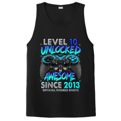 Level 10 Unlocked Awesome Since 2013 10th Birthday Gaming PosiCharge Competitor Tank