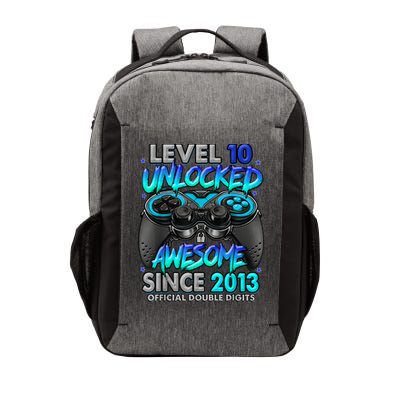 Level 10 Unlocked Awesome Since 2013 10th Birthday Gaming Vector Backpack