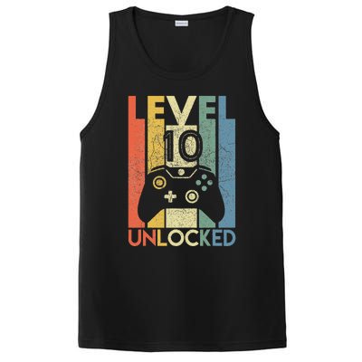 Level 10 Unlocked Funny Video Gamer 10th Birthday Gift PosiCharge Competitor Tank