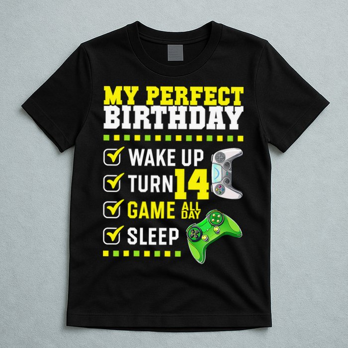 Level 14 Unlocked Boys 14th Birthday 14 Year Old Gamer T-Shirt