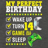 Level 14 Unlocked Boys 14th Birthday 14 Year Old Gamer Vector Backpack