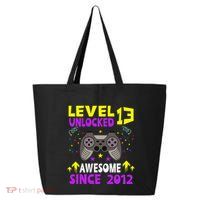 Level 13 Unlocked Awesome Since 2012 13th Birthday Gaming 25L Jumbo Tote