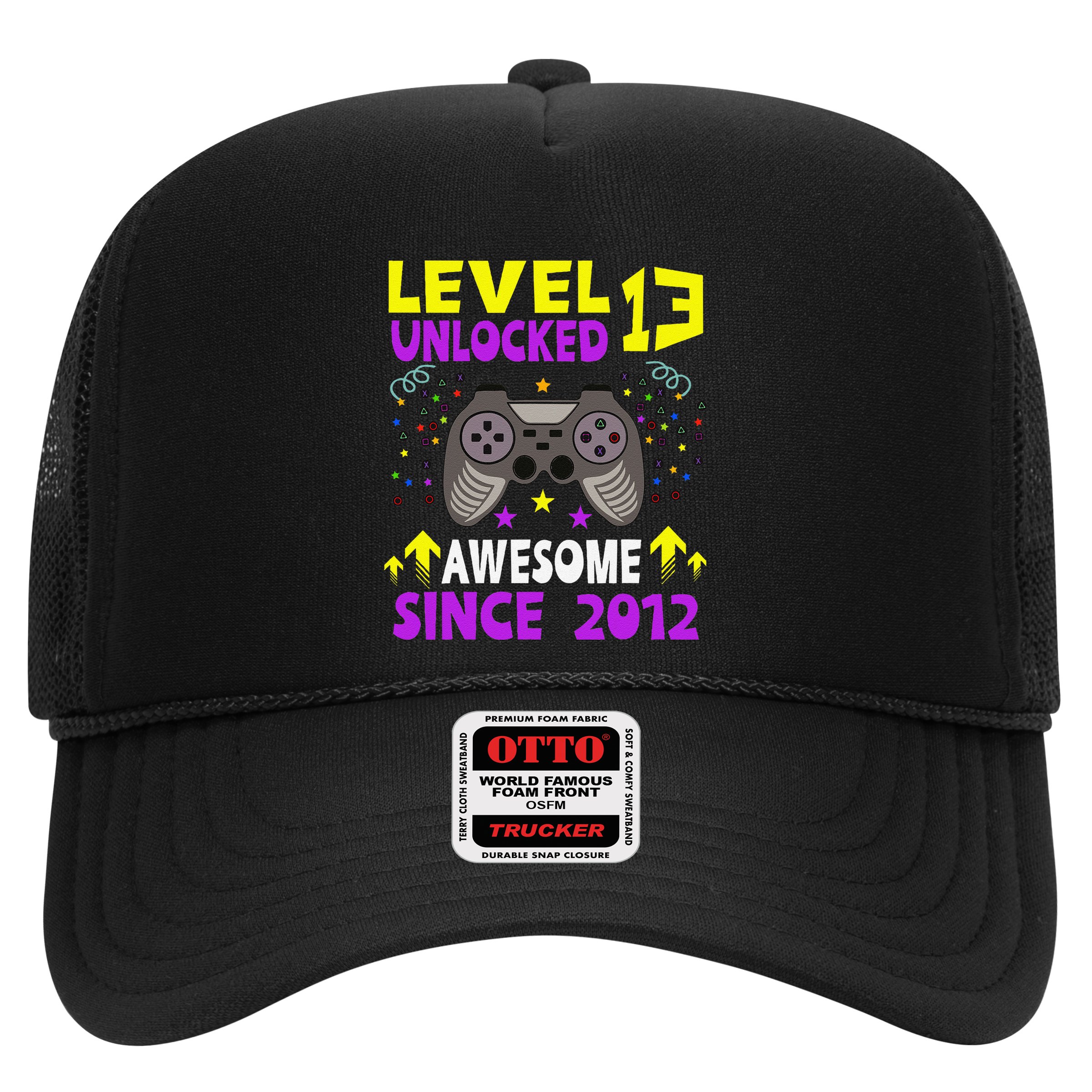 Level 13 Unlocked Awesome Since 2012 13th Birthday Gaming Hat