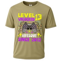 Level 13 Unlocked Awesome Since 2012 13th Birthday Gaming Cooling Performance Crew T-Shirt