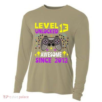Level 13 Unlocked Awesome Since 2012 13th Birthday Gaming Cooling Performance Long Sleeve Crew