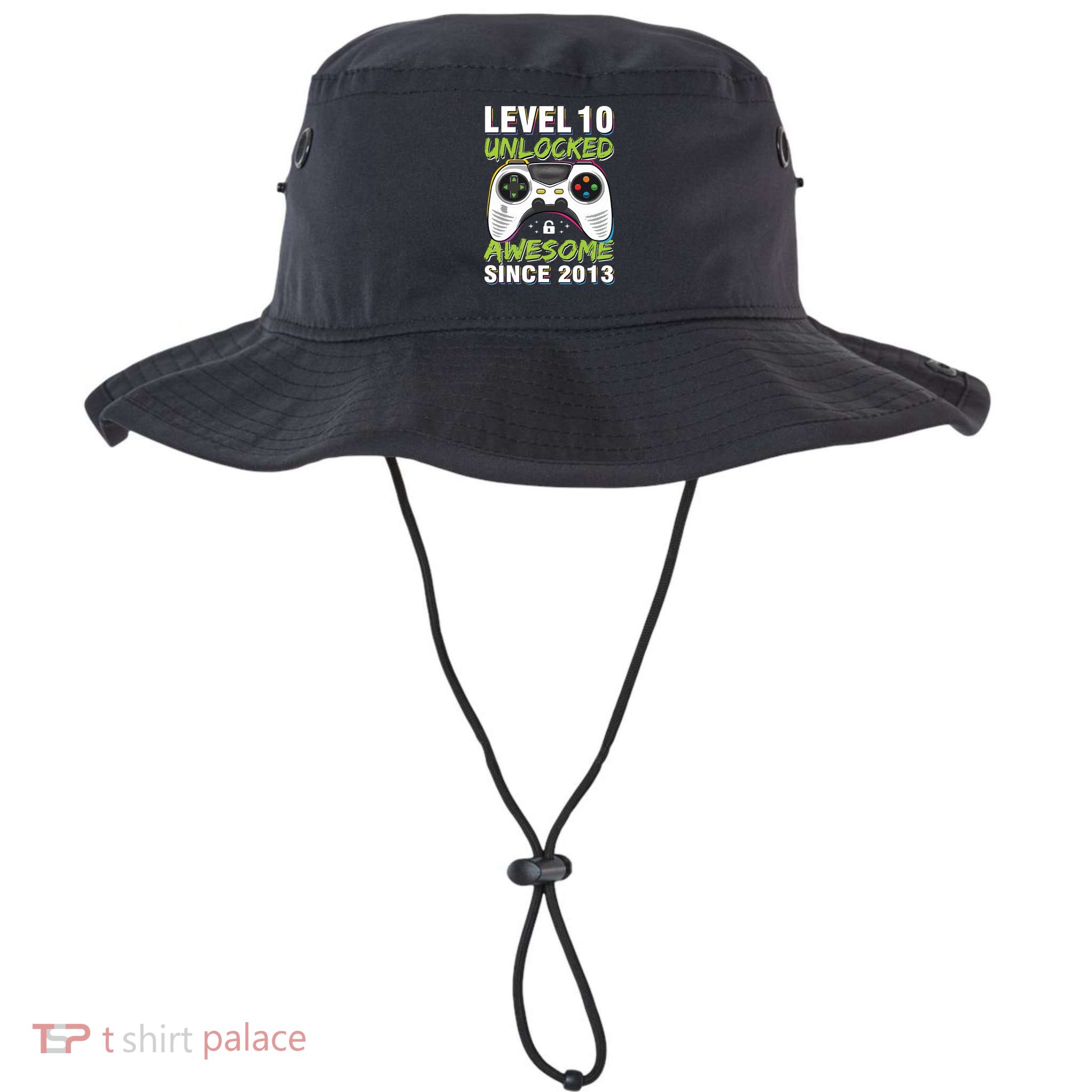 Level 10 Unlocked Awesome Since 2013 10th Birthday Gaming Bucket Hat