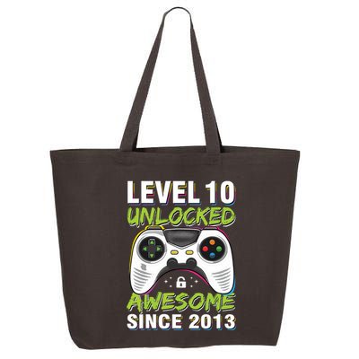 Level 10 Unlocked Awesome Since 2013 10th Birthday Gaming 25L Jumbo Tote