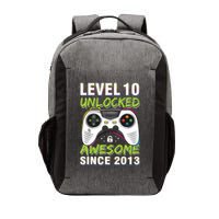Level 10 Unlocked Awesome Since 2013 10th Birthday Gaming Vector Backpack