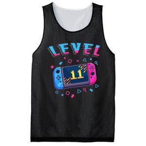 Level 11 Unlocked Gamer 11th Birthday Gift Video Game Lovers Gift Mesh Reversible Basketball Jersey Tank