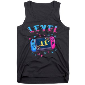 Level 11 Unlocked Gamer 11th Birthday Gift Video Game Lovers Gift Tank Top