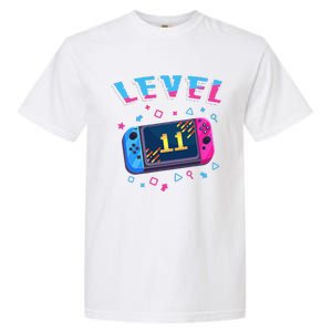 Level 11 Unlocked Gamer 11th Birthday Gift Video Game Lovers Gift Garment-Dyed Heavyweight T-Shirt