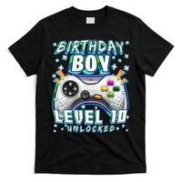 Level 10 Unlocked Video Game 10th Birthday Gamer Boys TShirt T-Shirt